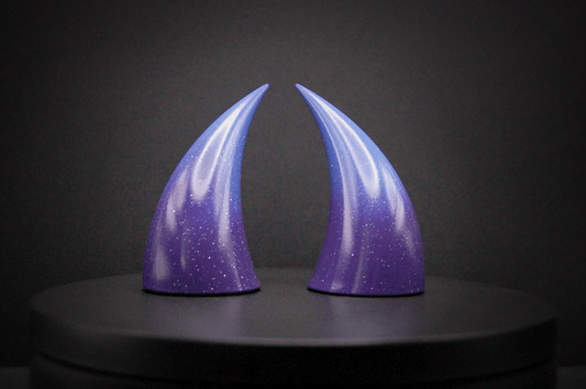 Celestial Ombré Incubus Horns - Rainbow Glitter - Haus of Brimstone - 