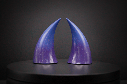 Celestial Ombré Incubus Horns - Rainbow Glitter - Haus of Brimstone - 