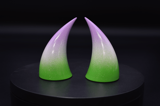 Genderqueer Pride Incubus Horns - Glitter - Haus of Brimstone - 