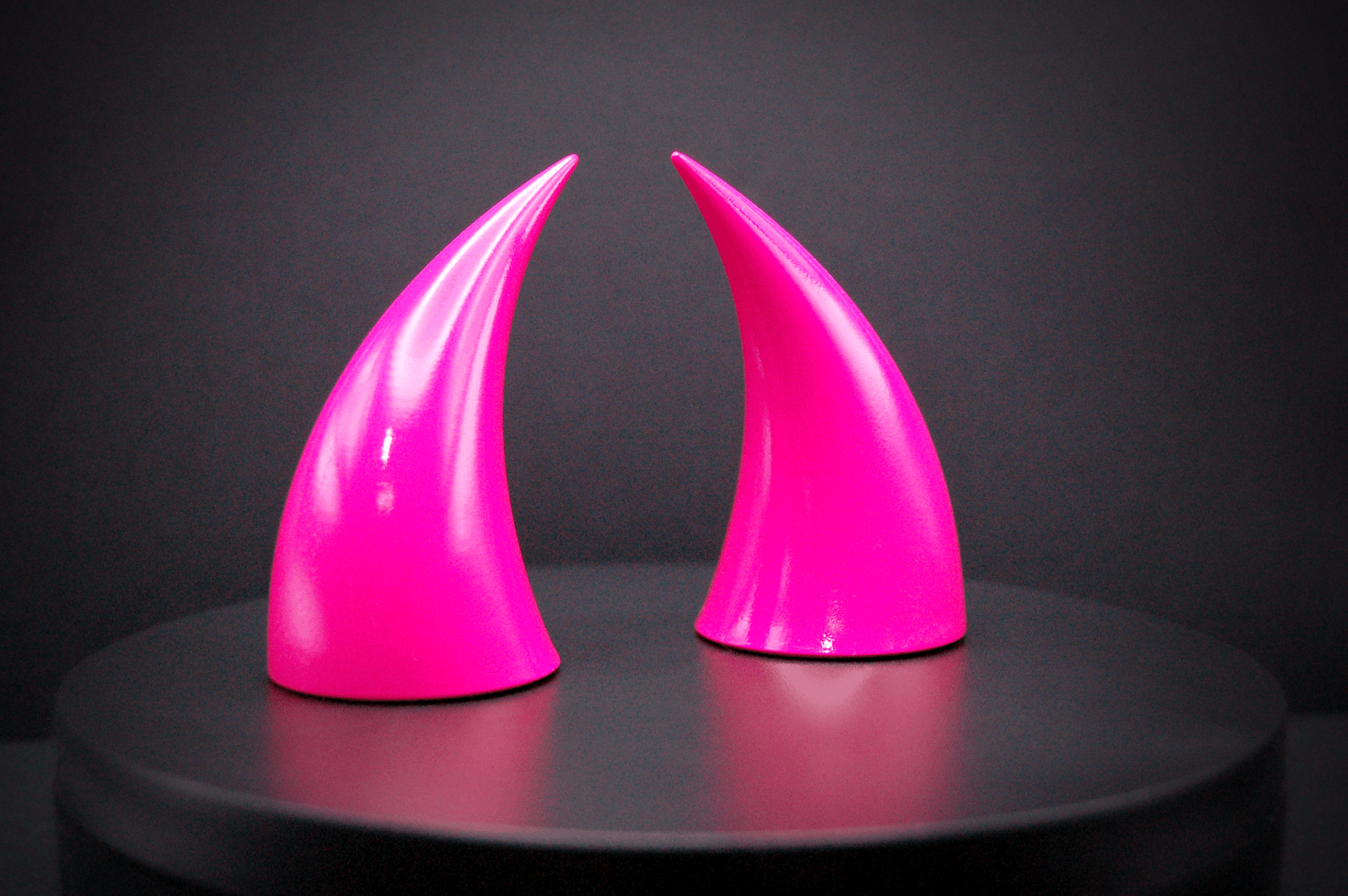 Hot Pink Incubus Horns - Gloss - Haus of Brimstone - 