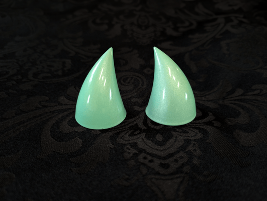 Lichentious Green Imp Horns - Metallic - Haus of Brimstone - 