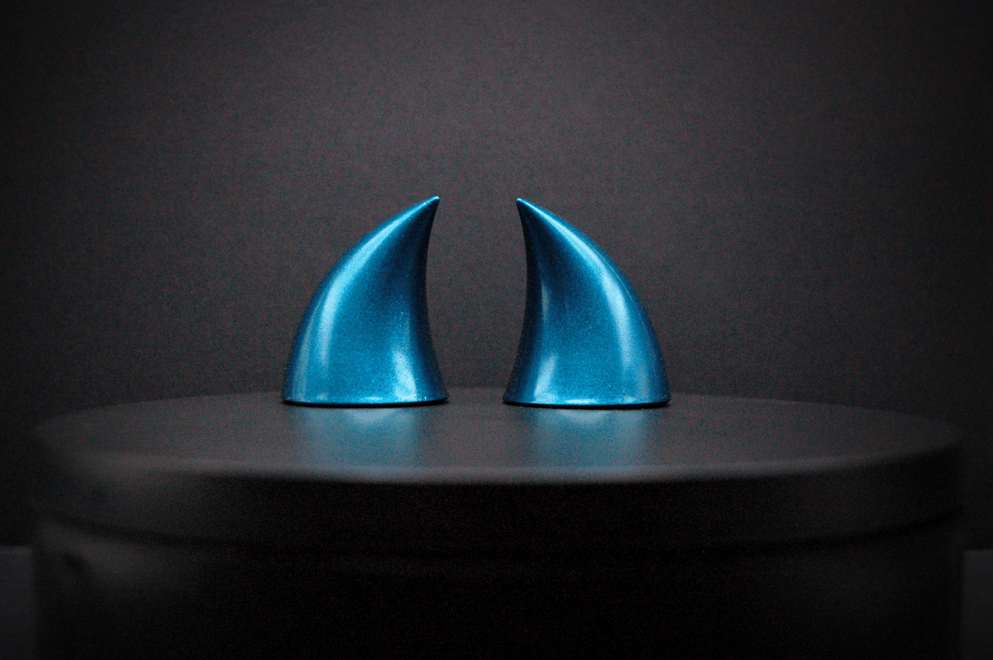 Liminal Blue Imp Horns - Metallic - Haus of Brimstone - 