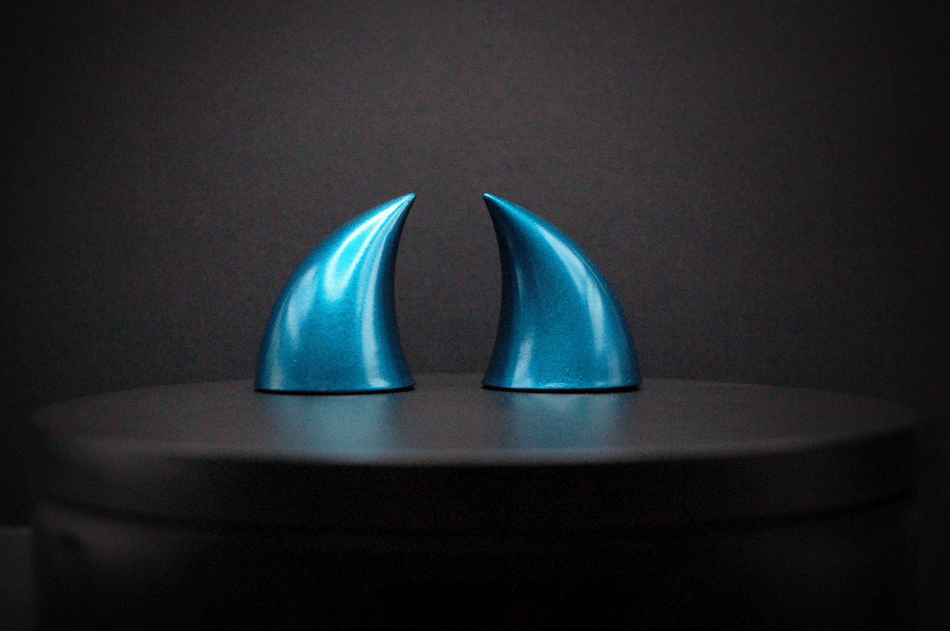 Liminal Blue Imp Horns - Metallic - Haus of Brimstone - 