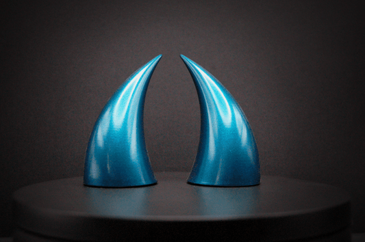 Liminal Blue Incubus Horns - Metallic - Haus of Brimstone - 