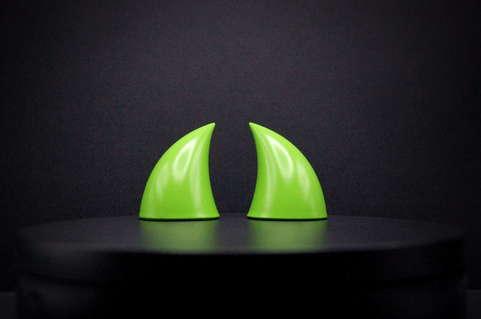 Poison Green Imp Horns - Gloss - Haus of Brimstone - 