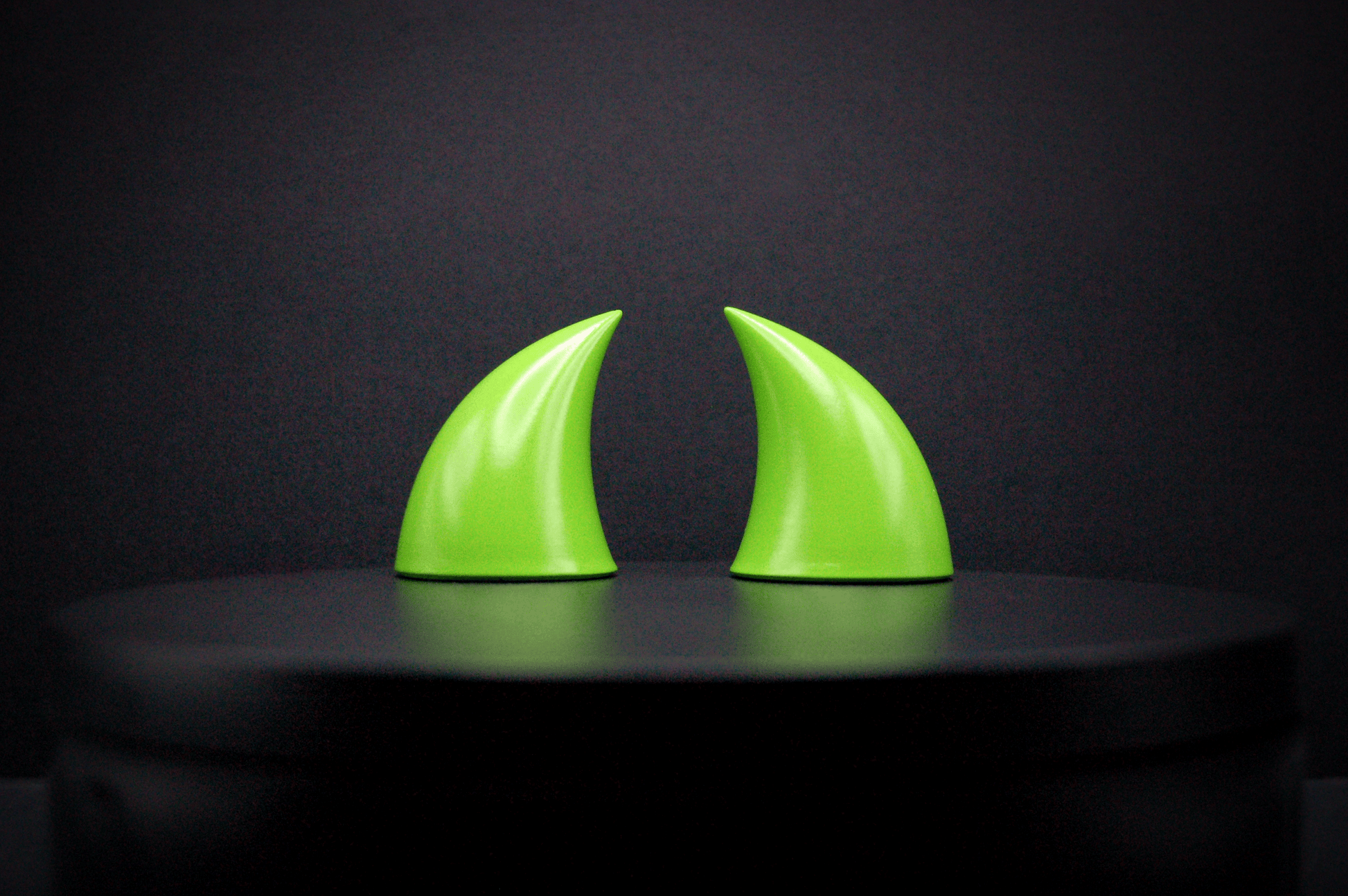 Poison Green Imp Horns - Gloss - Haus of Brimstone - 