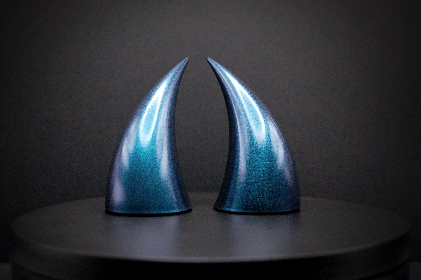 Siren Blue Incubus Horns - Metallic - Haus of Brimstone - 